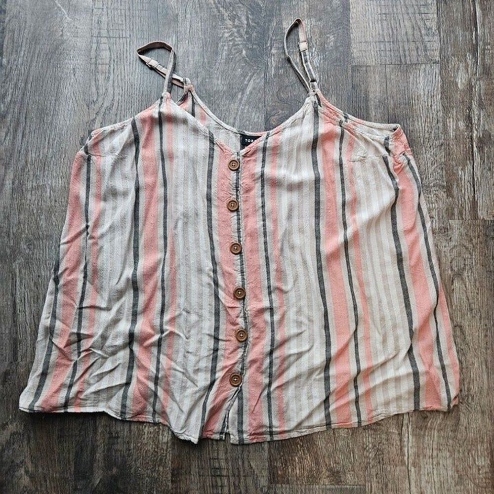 Torrid Linen Button-Front Cami - Picture 4 of 6